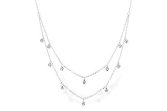 B283-19984: NECKLACE .22 TW (18 INCHES)