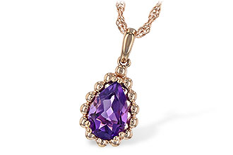 G198-68156: NECKLACE 1.06 CT AMETHYST