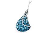 A196-87220: NECK 4.81 BLUE TOPAZ 4.94 TGW