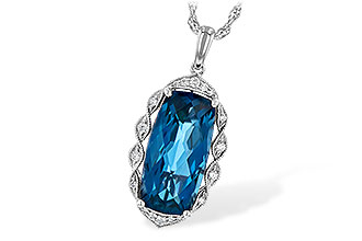 B199-56275: NECK 6.70 LONDON BLUE TOPAZ 6.81 TGW
