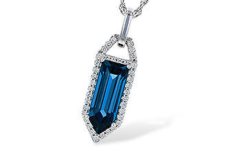 D282-29911: NECK 2.95 LONDON BLUE TOPAZ 3.12 TGW