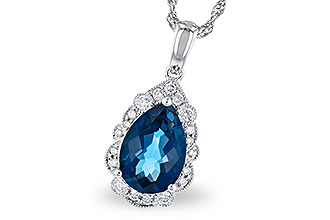 D282-34529: NECK 2.25 LONDON BLUE TOPAZ 2.40 TGW (10x7 PS)