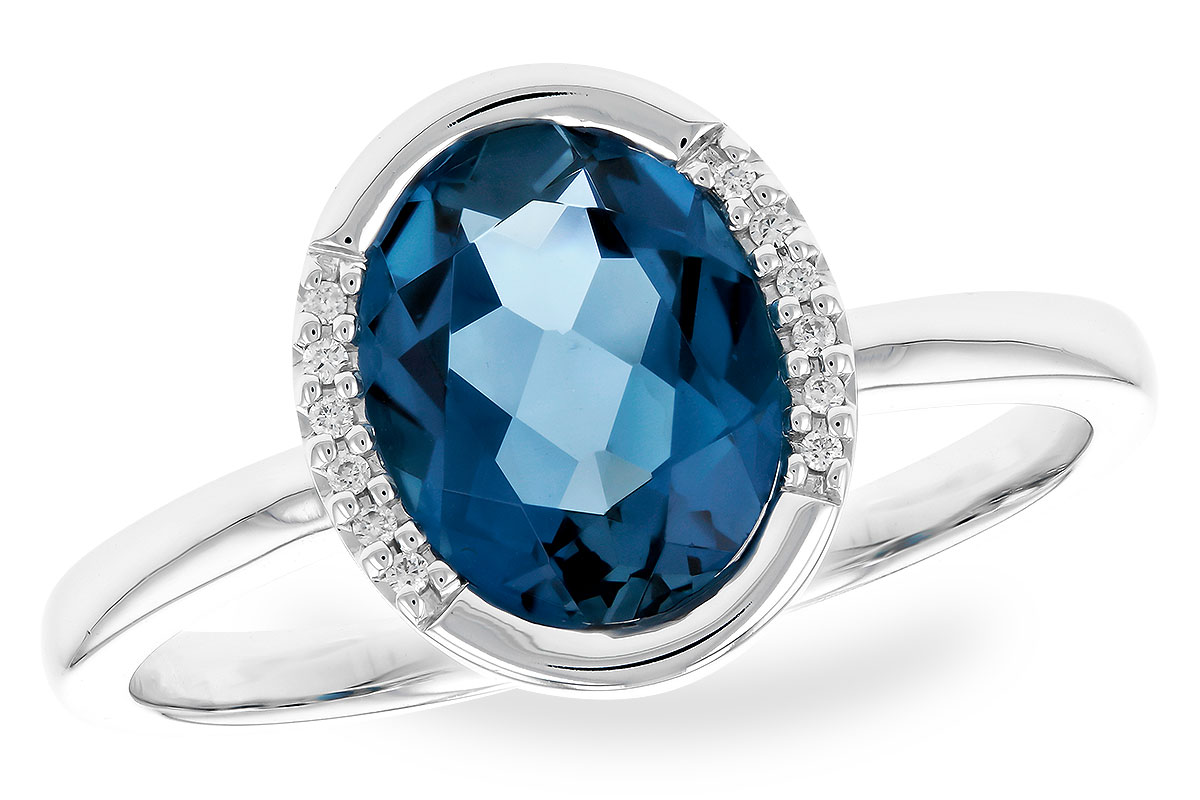 H283-22702: LDS RG 1.90 TW LONDON BLUE TOPAZ 1.93 TGW(9x7 LBT)