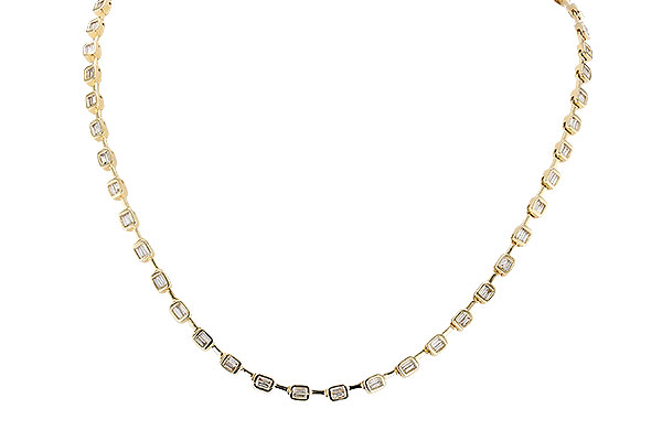 H283-23583: NECKLACE 2.05 TW BAGUETTES (17 INCHES)