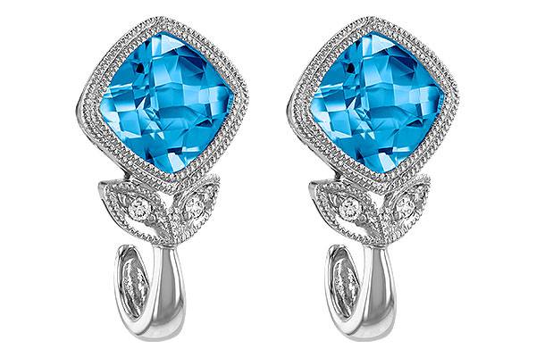 K196-89065: EARR 2.12 BLUE TOPAZ 2.14 TGW