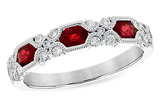 L282-31738: LDS WED RG .74 RUBY 1.00 TGW (4x3MM RUBY)
