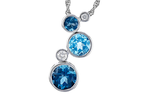 L282-34529: NECK 2.30 BLUE TOPAZ 2.40 TGW